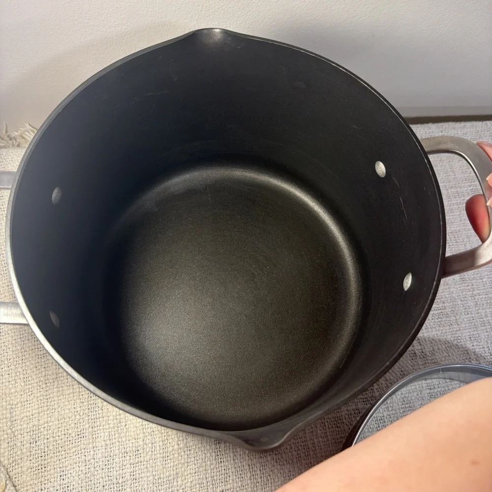 Calphalon Classic 806 Stock Pot 6qt Nonstick W/Glass Lid